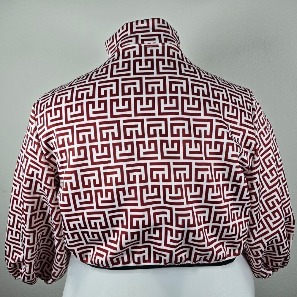 Chic Red Geometric Jacket (Nwot) - image 2